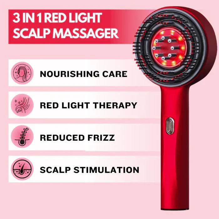 3 IN 1 RED LIGHT SCALP MASSAGER